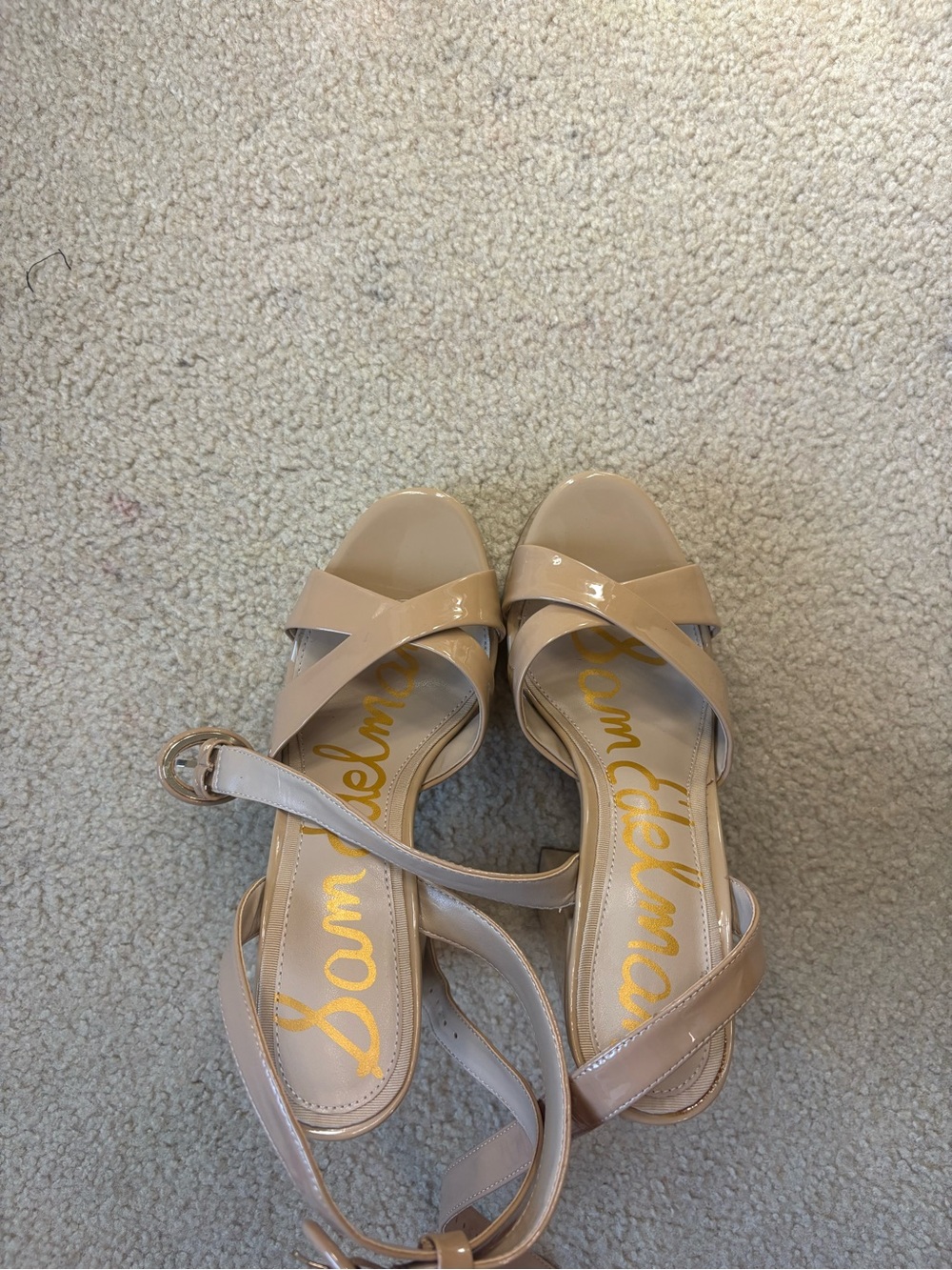 Sam Edelman Tan Platform Heels